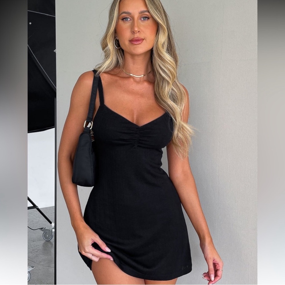 White Fox black dress!!
